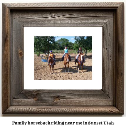 family horseback riding near me in Sunset, Utah